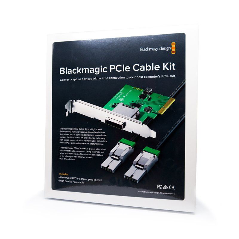 Blackmagic Design PCIe Kabelkit - Karte und Kabel