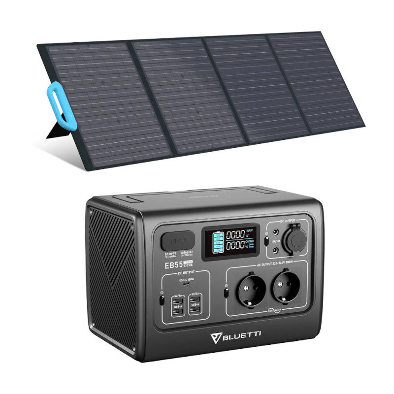 BLUETTI EB55 + PV120 Stromaggregat Solar