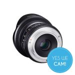 Samyang 12mm T3.1 VDSLR Fisheye Objektiv für Sony E-Mount Zahnkranz