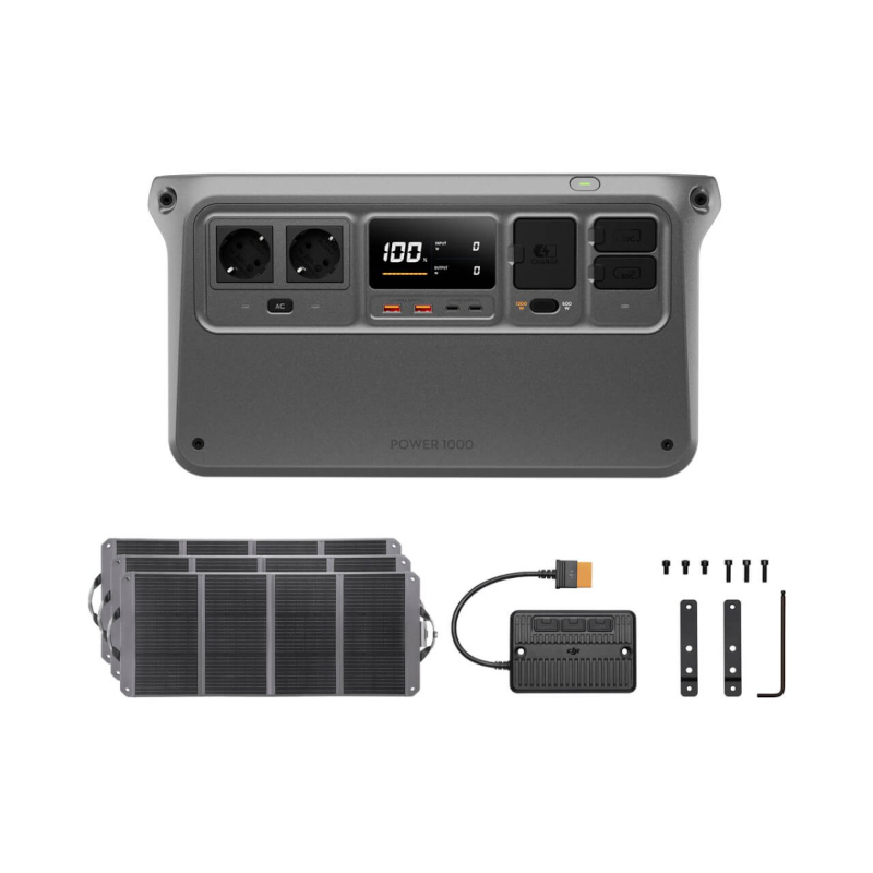 DJI Power 1000 EU + 120 W-Solarpanel 3x